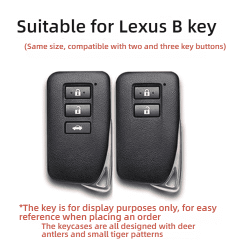 Cartoon Ice Pattern KT Cat Key Cover - Soft & Stylish | Wholesale & Custom - Lexus B-type 2 and 3 button keys are universal