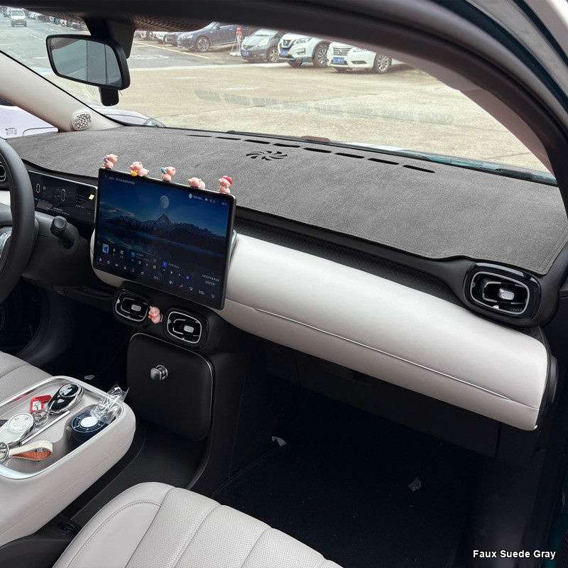 GAC AION UT Dashboard Shade - Sun Protection | Wholesale & Custom - Suede style [grey] without embroidered label