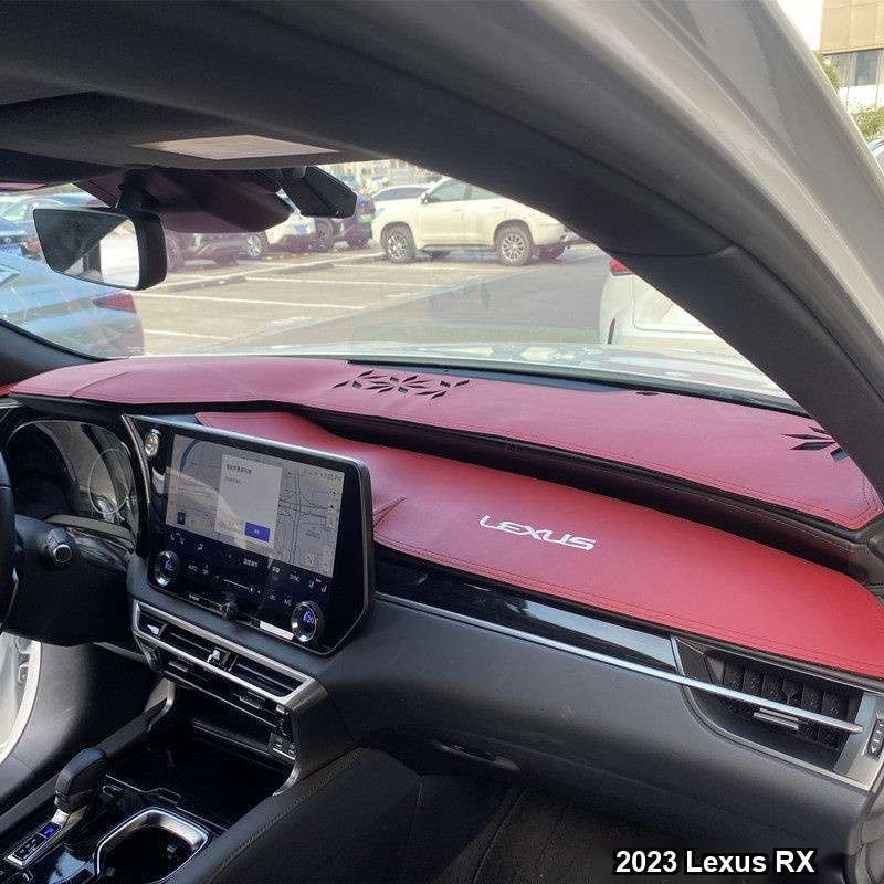 Lexus RX350h Dashboard Sunshade - UV Protection | Wholesale & Custom - 2023-2025 Lexus RX Leather Burgundy