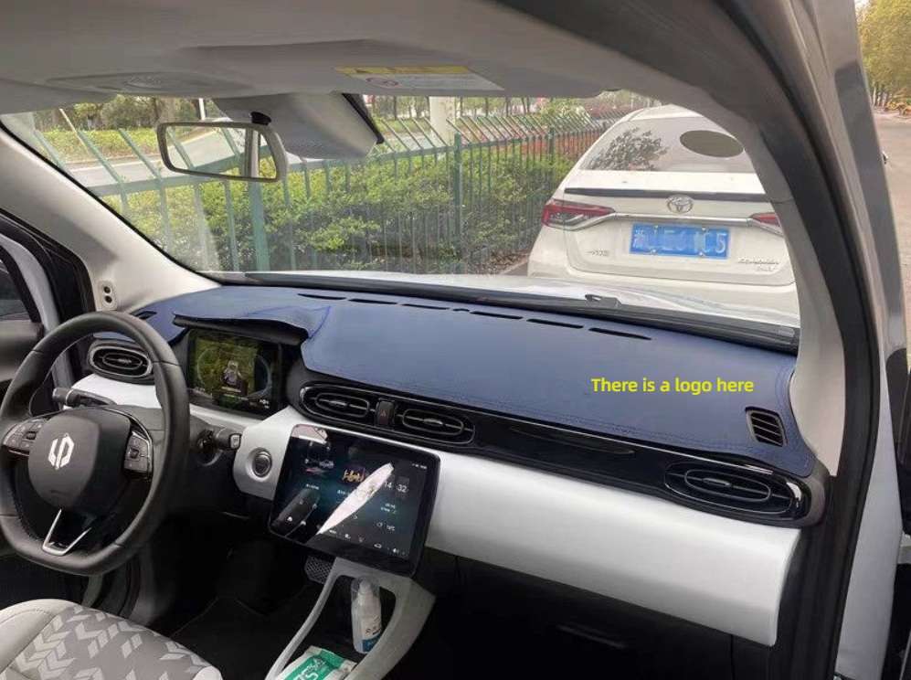 T03 Dashboard Sunshade - Pink Leather | Wholesale & Custom Logo - Leapmotor T03 [Submarine Blue] with Logo