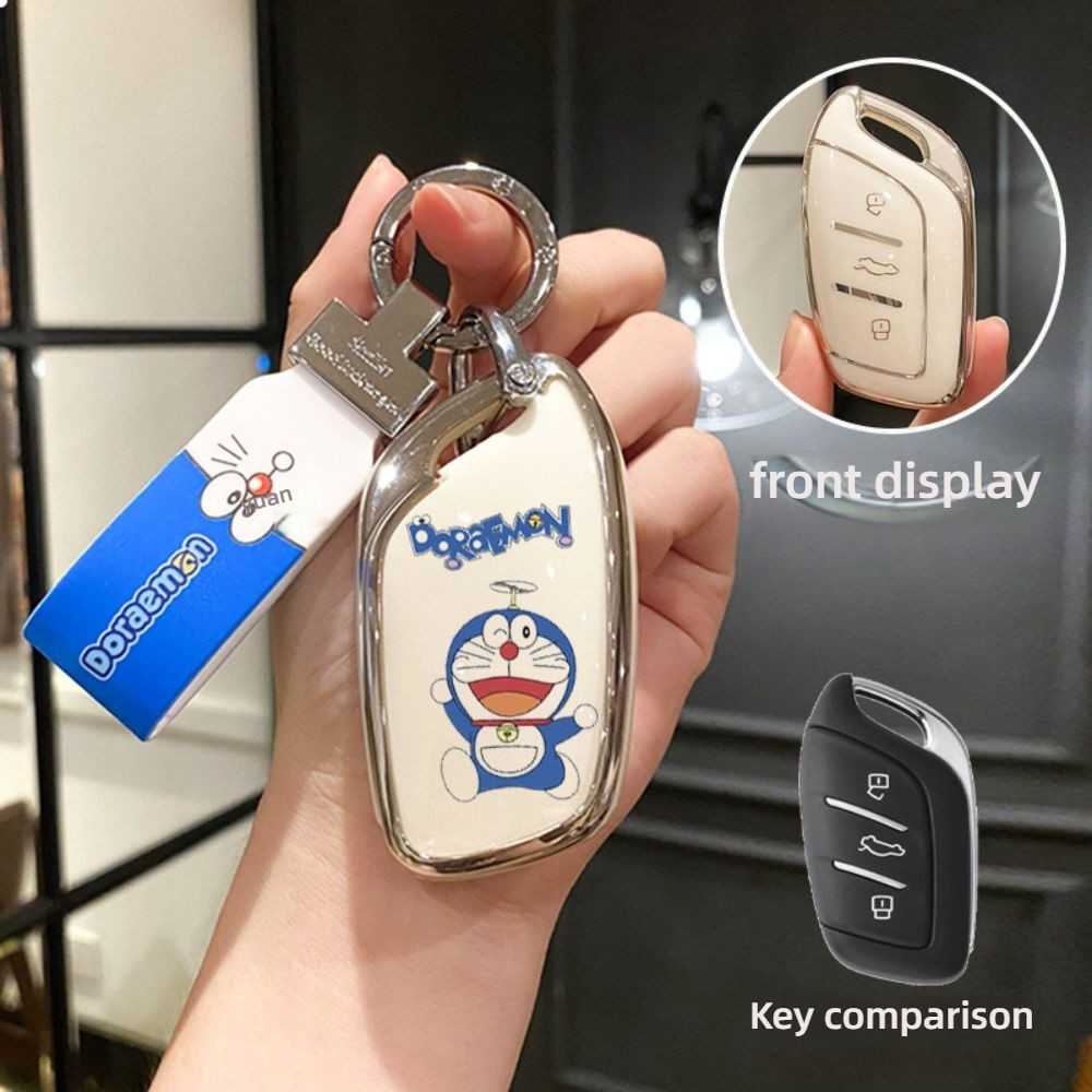 Roewe RX5 Plus Key Cover - Durable & Stylish | Wholesale & Custom - Style C: Doraemon Blue Doraemon Rope