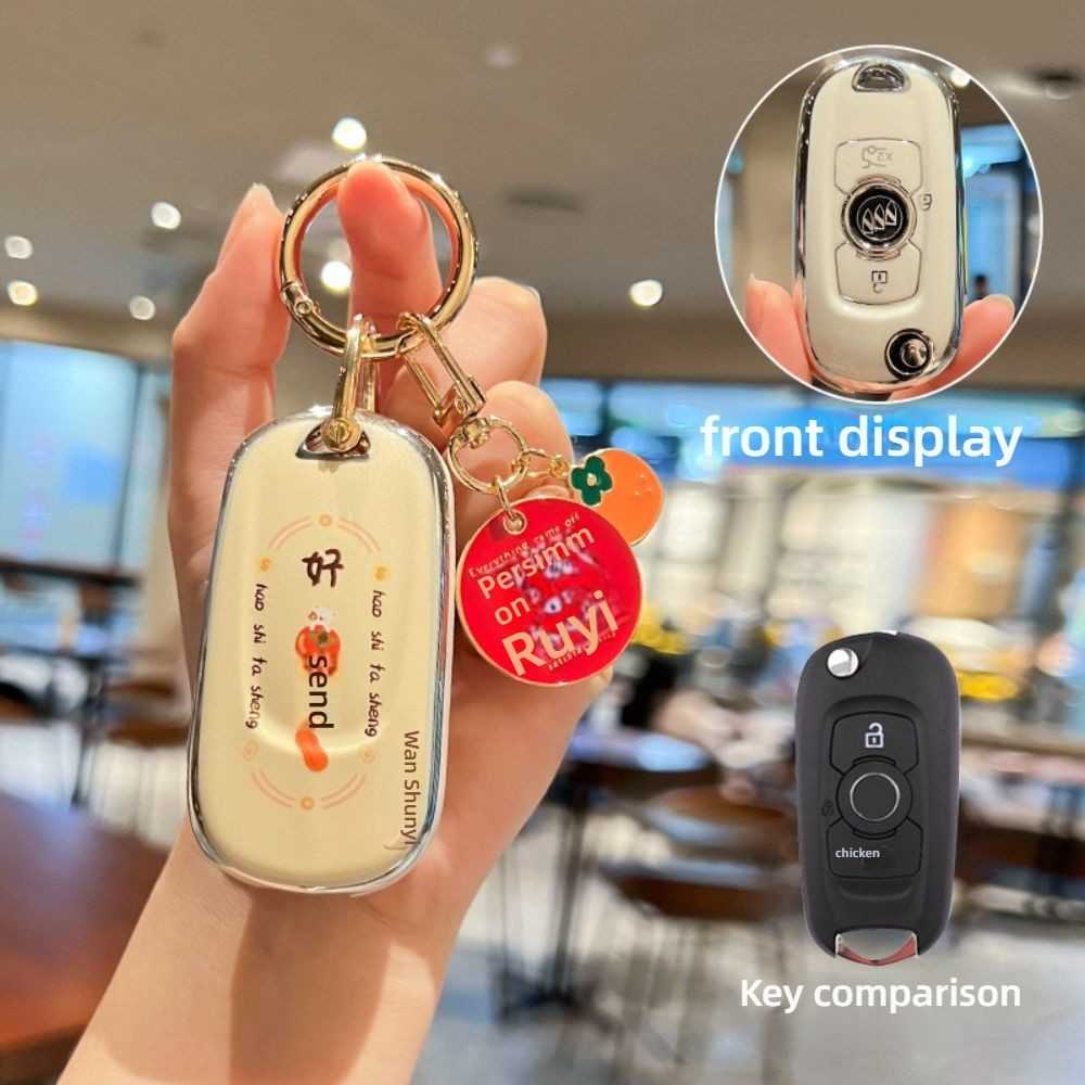 Buick Regal Key Cover - 5-Button Design | Wholesale & Custom Logo - B5 [Good Fortune Comes] May All Your Wishes Come True
