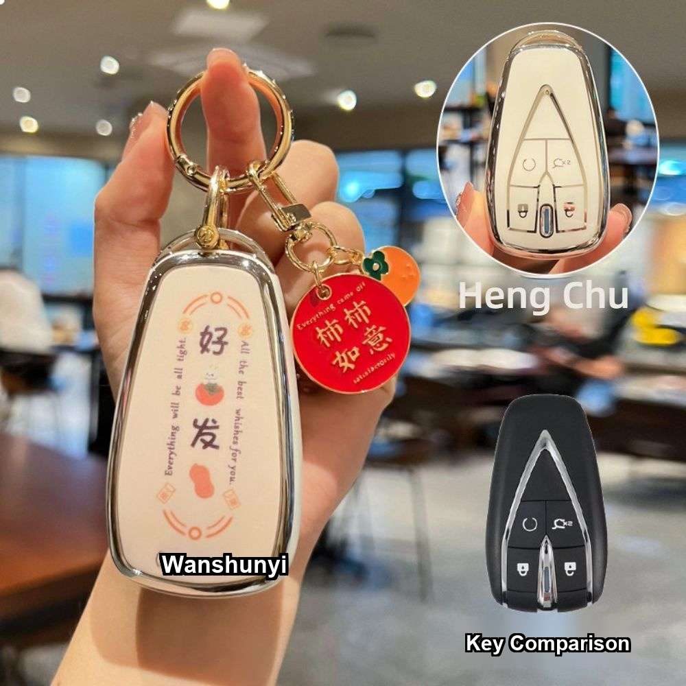 Changan CS75 Plus Key Cover - Durable & Stylish | Wholesale & Custom - Option C: [Good Fortune Comes] May all your wishes come true.