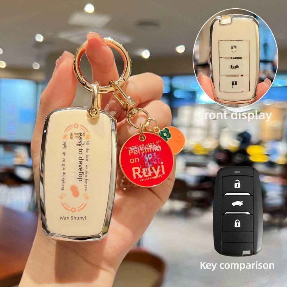 Changan CS75 Plus Key Cover - Durable & Stylish | Wholesale & Custom - Option B: [Good Fortune Comes] May all your wishes come true.