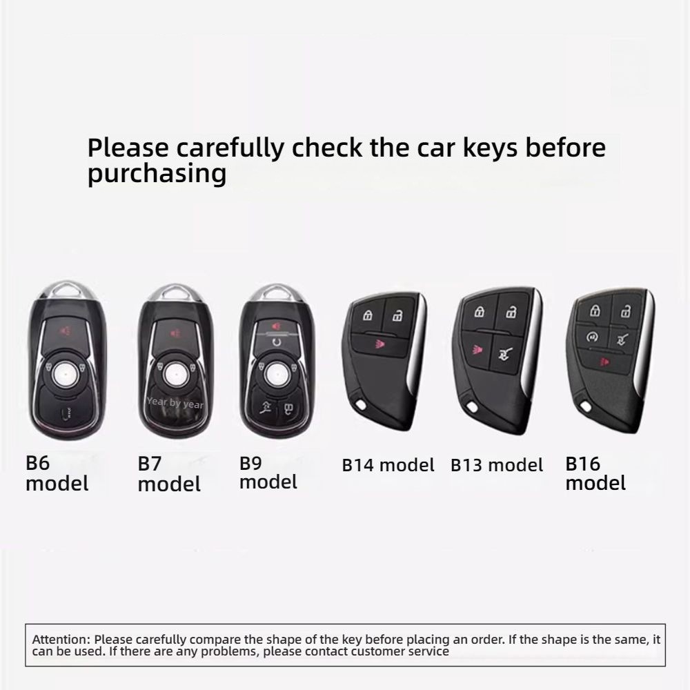 Buick Envision Key Cover - Cartoon Design | Wholesale & Custom Logo - Check before you buy! [Key Model Comparison Chart]