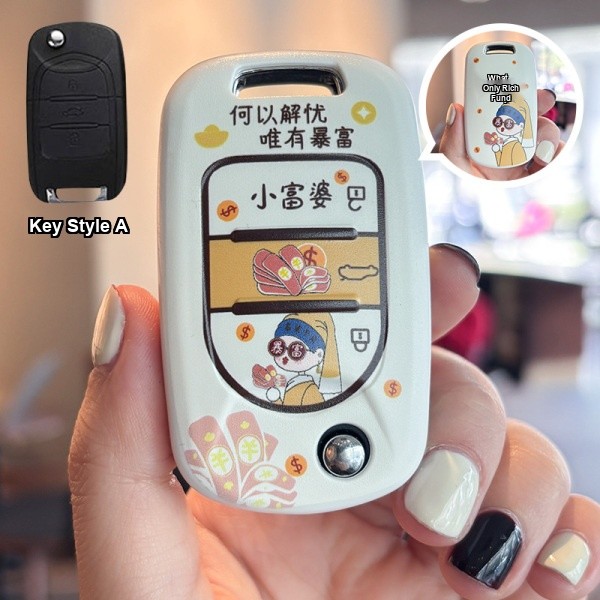 Wuling Hongguang MiniEV Key Cover - Adorable & Durable | Wholesale & Custom Logo - Wuling A-type 
