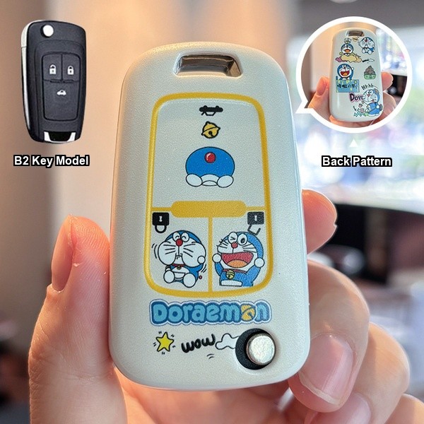 Buick Excelle Key Cover - Cartoon Design | Wholesale & Custom Logo - Buick B12 Doraemon Key Case [Single Case]