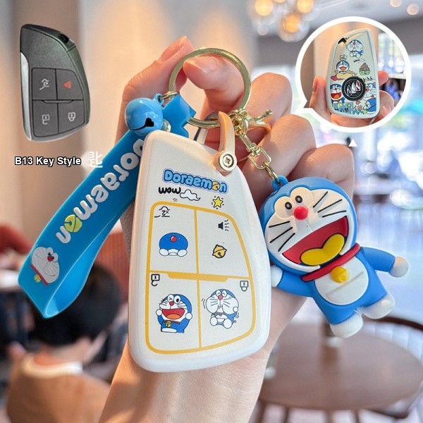 Buick Excelle Key Cover - Cartoon Design | Wholesale & Custom Logo - Buick B13 Doraemon key case + Doraemon plush toy