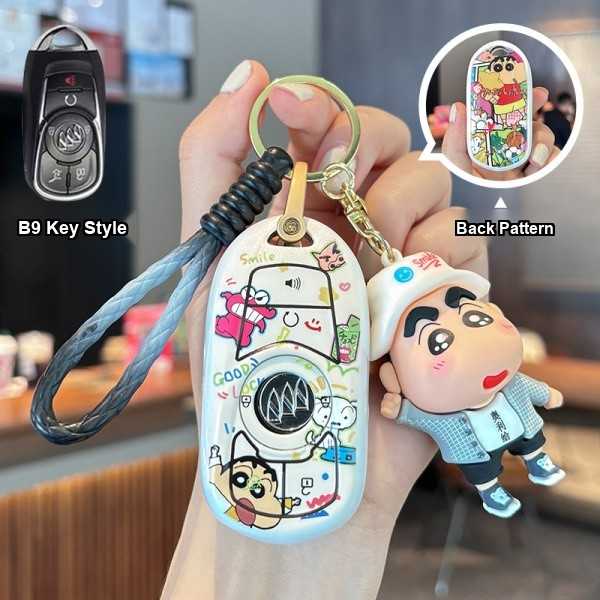 Buick Excelle Key Cover - Cartoon Design | Wholesale & Custom Logo - Buick B6 Crayon Shin-chan Key Case [Single Case]