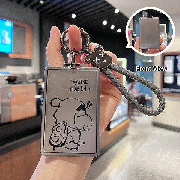 Wuling Binge Key Cover - Stylish & Durable | Wholesale & Custom Logo - Wuling Card Xiaoxin Gunmetal Single Shell + Violent Bear Lanyard