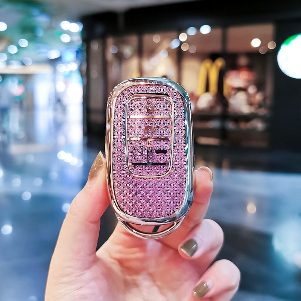 Honda CRV Key Cover - Durable & Stylish | Wholesale & Custom Logo - [New P-style] Purple Single Shell