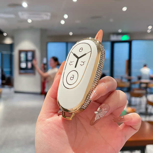 Geely Starwish Key Cover - Durable & Stylish | Wholesale & Custom Logo - 【Star Wish】Pearl White Single Shell