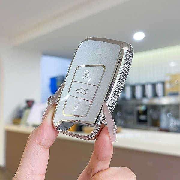 Volkswagen Key Cover - Stylish & Durable | Wholesale & Custom Logo - Color Classification: Type D White Diamond