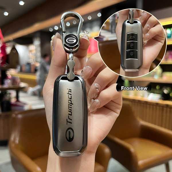 GAC Trumpchi Key Cover - Full Protection & Stylish | Wholesale & Custom - Trumpchi A-type smart 3-button set (single set + gunmetal buckle)