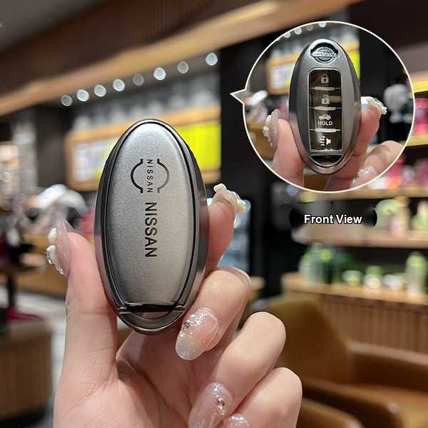 Nissan Key Cover - 14th Gen Sylphy & Qashqai | Wholesale & Custom - Nissan Model A Smart Four-Button Tail Button Speaker (Gunmetal Color, Single Set)