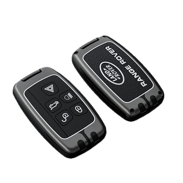 Land rover key cover for range rover evoque, featuring a sleek black design with embossed range rover branding and functional...