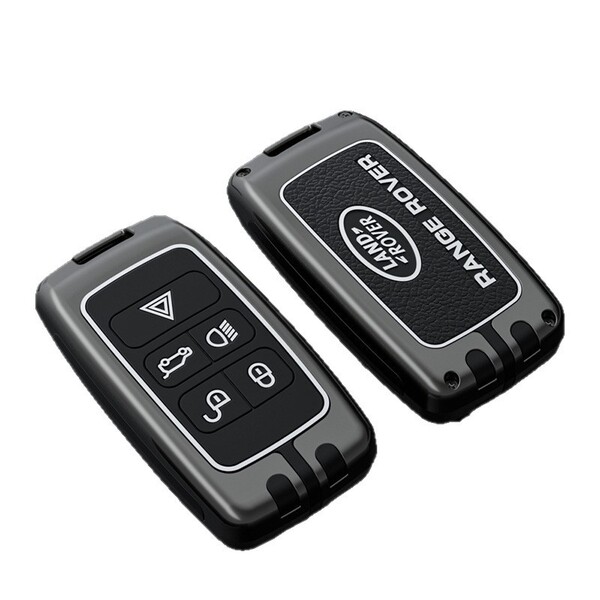 Land rover key cover for range rover, defender 110 & discovery, featuring sleek black design with branded logo and functional...