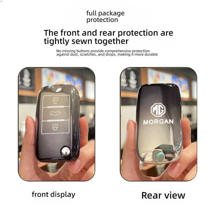 Mg rx5 key cover: premium leather protection with front and rear display, ensuring comprehensive safeguard against dust and s...