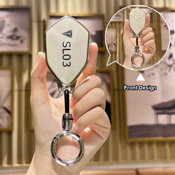 Changan Shinelon SL03 Key Cover - Durable & Stylish | Wholesale & Custom - Changan K-model smart 4-button: Milk White (single set + round buckle)