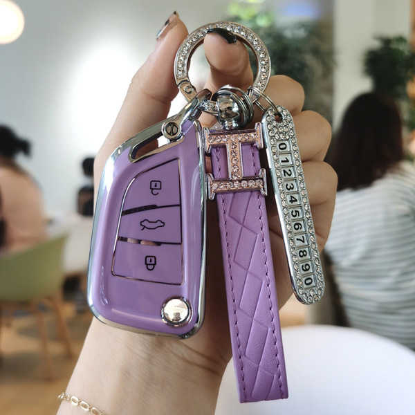 DS Master Iron General KD Key Shell - Durable & Stylish | Wholesale & Custom - Modified G style: Taro purple (single set + H lanyard + number plate)