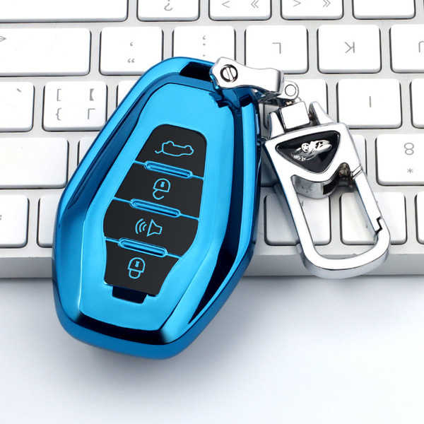 Jietu X70 Key Cover - Stylish & Durable | Wholesale & Custom Logo - Jetta C Model: Sapphire Blue (Single Set + Upgraded Anti-Loss Metal Buckle)