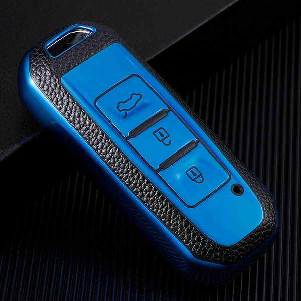 Baojun 730 Key Cover - Durable & Stylish | Wholesale & Custom Logo - Baojun B Model: Sapphire Blue (Single Set)