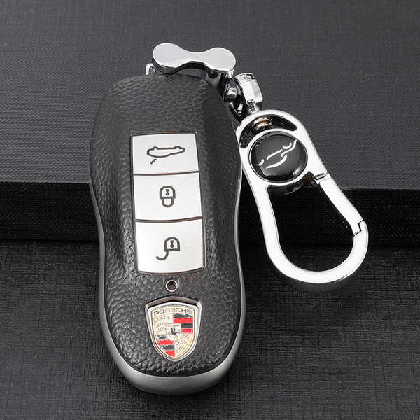 Porsche Key Case - Durable & Stylish | Wholesale & Custom Logo - Porsche A-type: Aurora Silver (single set + metal buckle)