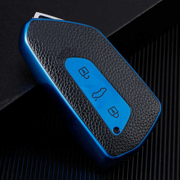 Volkswagen Key Cover - Durable & Stylish | Wholesale & Custom Logo - Volkswagen J Smart: Sapphire Blue (Single Set)
