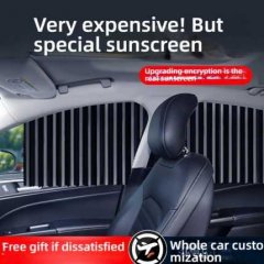 Premium magnetic track car window curtains provide uv protection and whole-car customization, ensuring comfort and style.