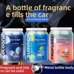 Cola bottle car air freshener: mini fragrance jars in summer melon, classic gulon, and colorful dazzling scents, featuring a ...