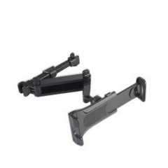 Gm rear seat tablet holder with telescopic lazy mount, adjustable black design for secure and comfortable tablet use in vehic...