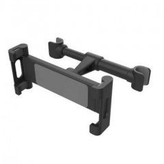 Adjustable car headrest phone and tablet holder, designed for easy mounting and viewing while driving.