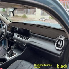 Black diamond cannon suede dashboard sun shade cover for great wall cannon, providing stylish protection and a sleek interior...