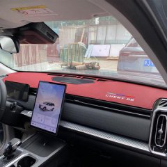 Chery explorer 06 dashboard sun shade cover in red, featuring uv-resistant thermal protection and a sleek design for 2023-202...