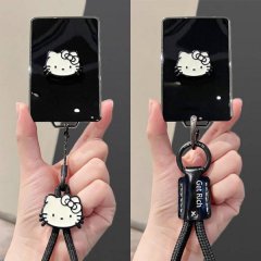 Hello kitty-themed buick e5 card key cover with nfc smart shell protector, featuring a stylish keychain and get rich tag for ...
