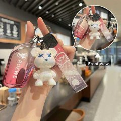Roewe rx5 plus key cover featuring a stylish white bear charm and gradient strap, offering premium protection and a front vie...