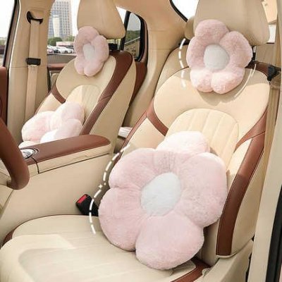 Floral Car Neck Pillow - Soft & Comfortable | Wholesale & Custom Logo