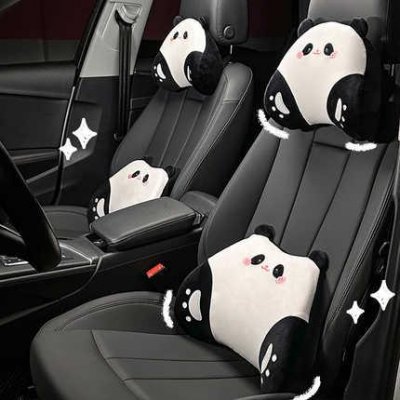 Cartoon Panda Car Neck Pillow - Soft & Memory Foam | Wholesale & Custom
