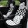 Polka dot bear car seat cushion with ice silk & breathable design, featuring playful black-and-white polka dots and bear-shap...
