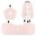 Pink tulip & bunny car seat cushion set featuring a floral design, bunny motif, and non-slip functionality for all-season com...