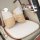 Elegant chanel-inspired car seat cushion with a stylish bow design, featuring a premium non-slip base and soft, breathable fa...