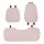 Cotton-linen car seat cushion set with all-season comfort and non-slip design, featuring a pink checkered pattern for stylish...