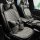 Elegant all-season luxe car seat cushion with breathable fabric and stylish houndstooth pattern, featuring decorative bow acc...