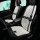 Cute little bear ice silk car seat cushion with quilted design and bow accents, perfect for all-season comfort in your vehicl...