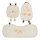 Cute car cushions featuring honeycomb cheese biscuit designs with playful cartoon faces, perfect for a cozy and non-slip ride...