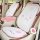Cute honeycomb strawberry rabbit car cushion for summer coolness, protecting seats from dirt and stains with adorable design.