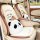 Cute panda-themed seat cushion with honeycomb ice silk fabric, featuring a plush panda design and non-slip base for all-seaso...