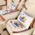 Cooling honeycomb gel ice silk seat cushion with adorable dog print, perfect for car and office use, paired with matching pil...