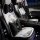 Elegant ice silk cartoon car seat cushion featuring a charming rabbit design, adorned with black bows and floral patterns, of...