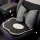 3-piece ice silk seat cushion set featuring a black and white houndstooth design, providing comfort and style for all-season ...
